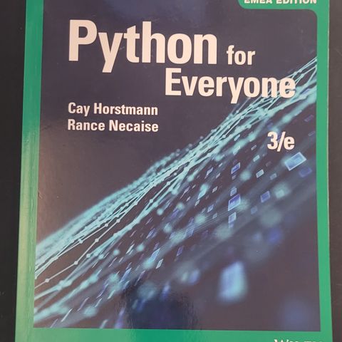 Python for Everyone EMEA edition Horstmann og Necaise