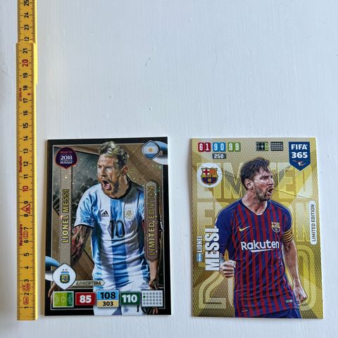 Store Lionel Messi fotballkort selges