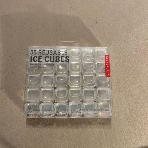 30 ice cubes, resirkulerbar