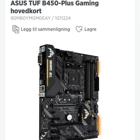 ASUS TUF B450-Plus Gaming hovedkort