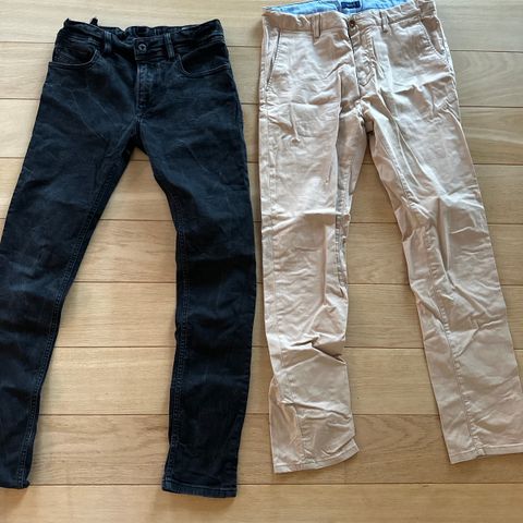 Diesel dongeribukse - Stone wash svart str 170