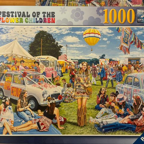 Ravensburger puslespill 1000 brikker - «Festival of the flower children»