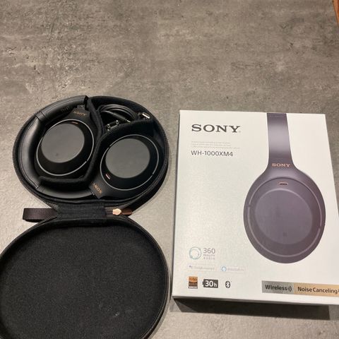 Sony WH-1000XM4 Wireless Over-ear Headset (Svart)