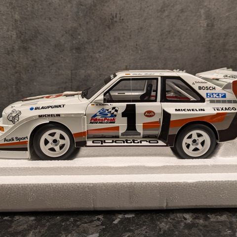 Audi - Sport Quattro S1 - Pikes Peak Winner 1987 - Walter Röhrl - AUTOart - 1:18