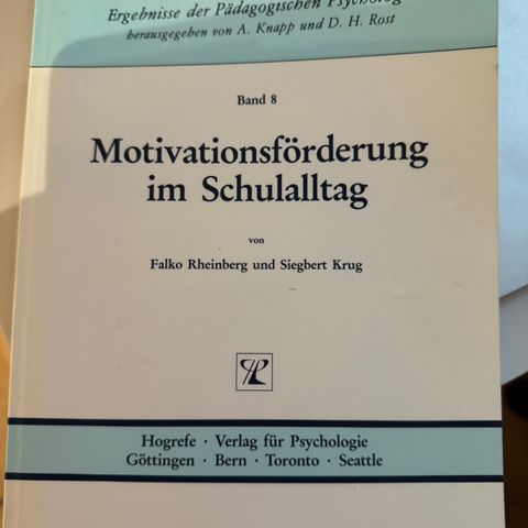 Bok Motivationsförderung im Schulalltag