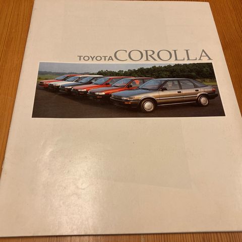 BILBROSJYRE - TOYOTA COROLLA - 1989