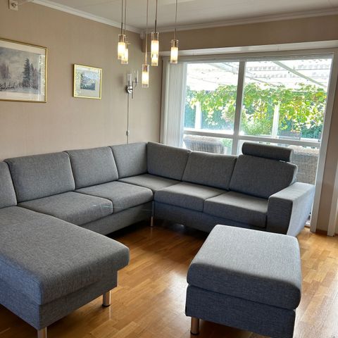 Hjørnesofa Hjellegjerde Square grå