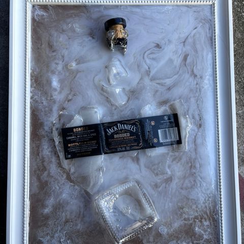 Epoxy Jack Daniels flaske