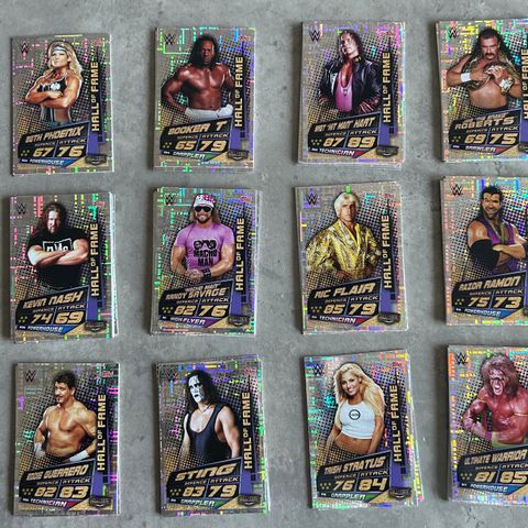 Topps Slam Attax samlekort 12 stk WWE 2019