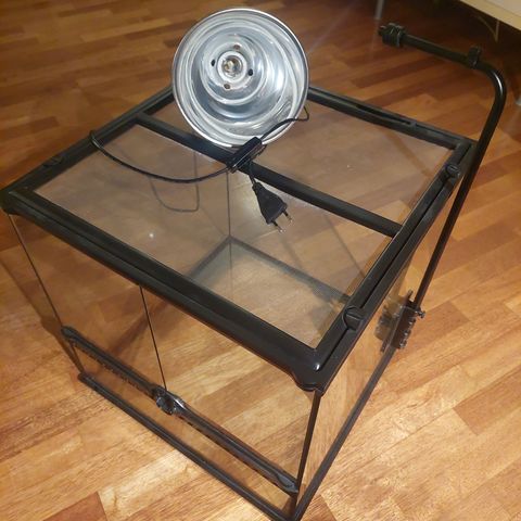 Exo Terra 45x45x45 m/lampe og stativ