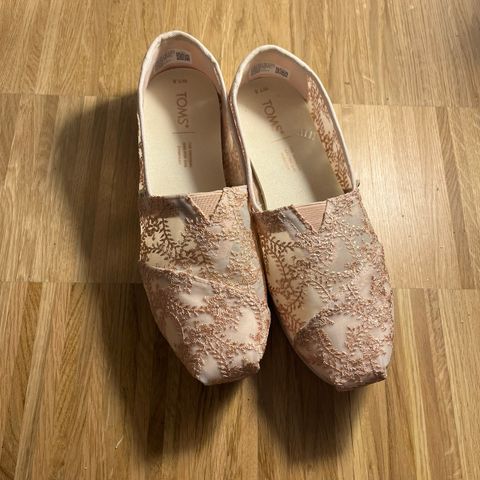 Toms dame sko str 38 rosa farge