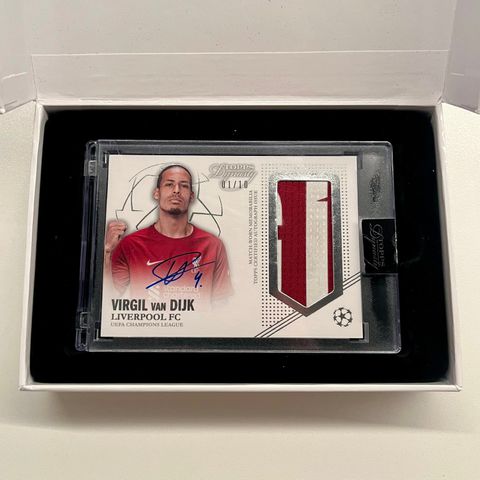 2022/23 Topps Dynasty UEFA Virgil Van Dijk Auto 01/10 Liverpool