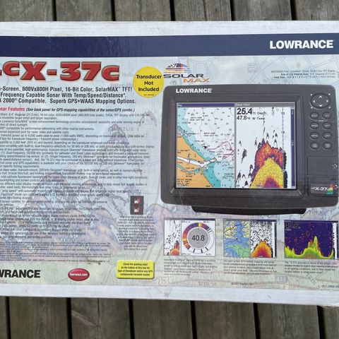 Lowrance LCX 37c ekkolod og kartplotter med 8,4 tommers fargeskjerm