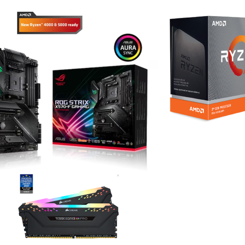 AM4 3950x + ROG Strix X570-F +  ram 32GB 3600 mhz