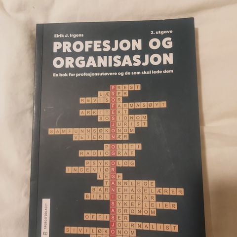 Profesjon og organisasjon - Pensum lektor - Nordisk