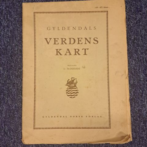 Verdenskart gyldendal 1943-1945