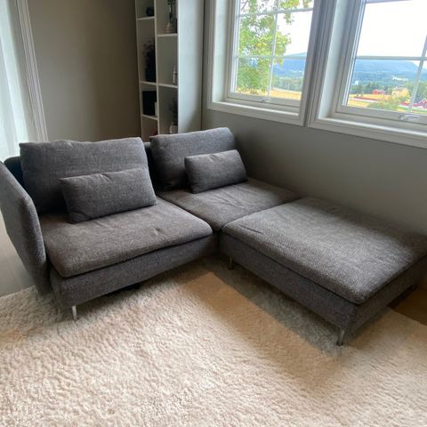 Söderhamn sofa og fotskammel