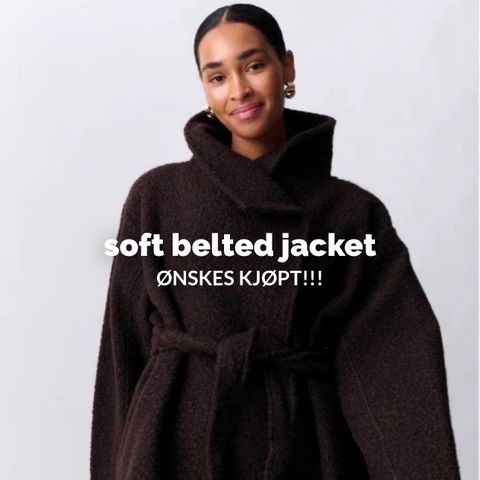 Gina Tricot - soft belted jacket ØNSKES KJØPT!