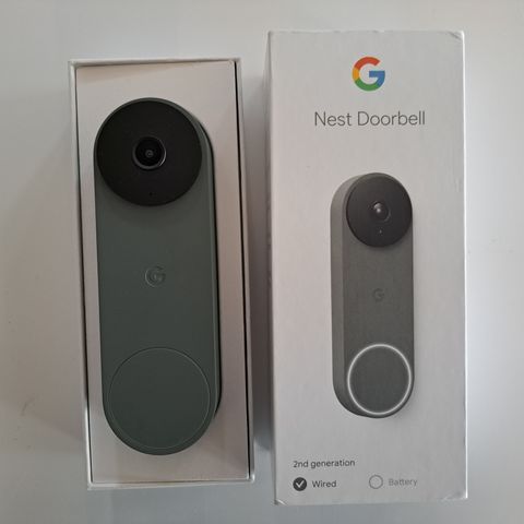 Google Nest Doorbell - (Wired, 2nd Gen) - Wired Video Doorbell Camera -Ivy