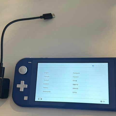 Nintendo Switch Lite-konsoll, blå.