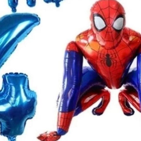 3D Spiderman Hero  ballong med stor 4 tall folie balong.