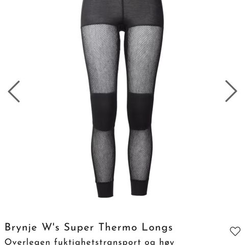 Brynje super thermo longs selges. Str xxs