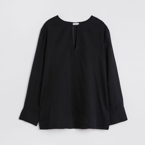 Bluse Filippa K (oversized) silke sort