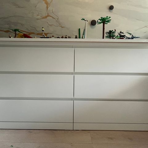 Malm kommode 6 skuffer