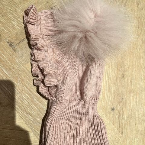 Catya merinoull lue pompom pels str 3 balaclava