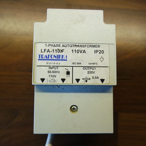 Autotransformer 110v/220 volt