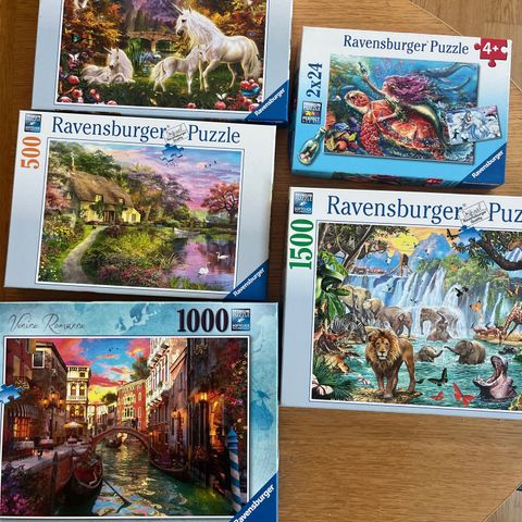 Ravenburger puslespill. God kvalitet