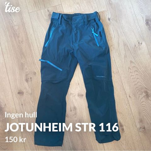 Jotunheim turbukse utebukse str 116