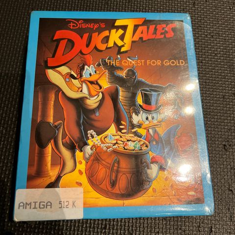 Ducktales til Amiga. Uåpnet originalt spill fra 80 tallet