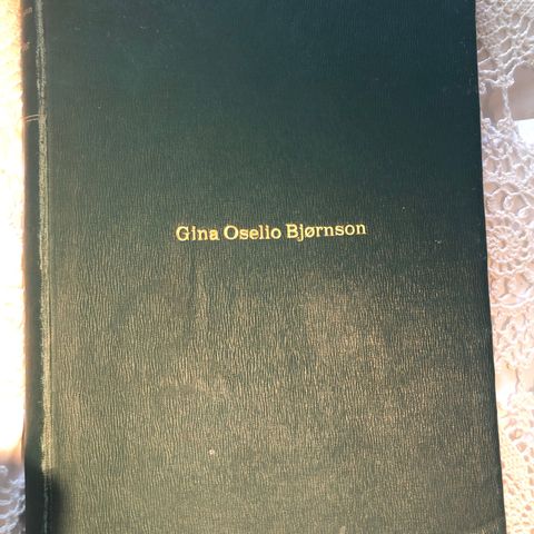 Gisella Oselio Bjørnson noter samleobjekt