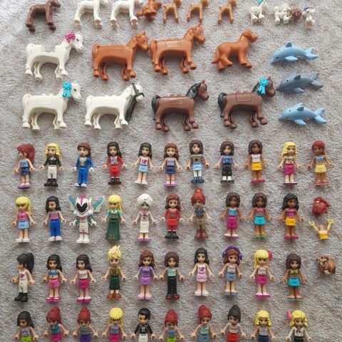 Lego friends figurer og dyr