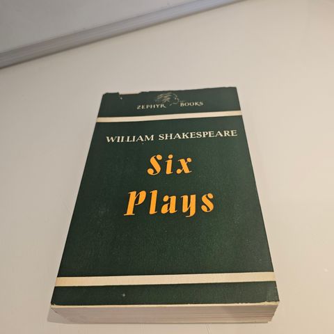 Six plays. William Shakespeare