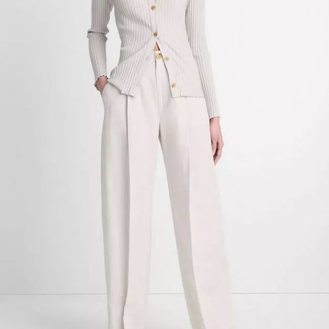 Vince - High-Waist Tailored Wide-Leg Trouser