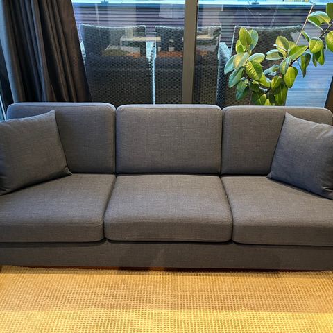 Sofa 3.5 seter blå