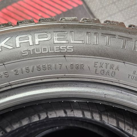 Nokian Hakkapeliitta R3 215/55R17 vinterdekk.