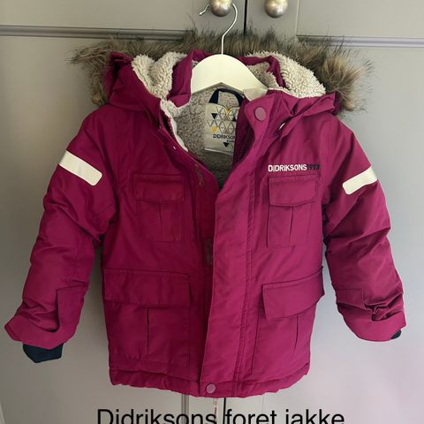 Didriksons foret jakke - Str 90