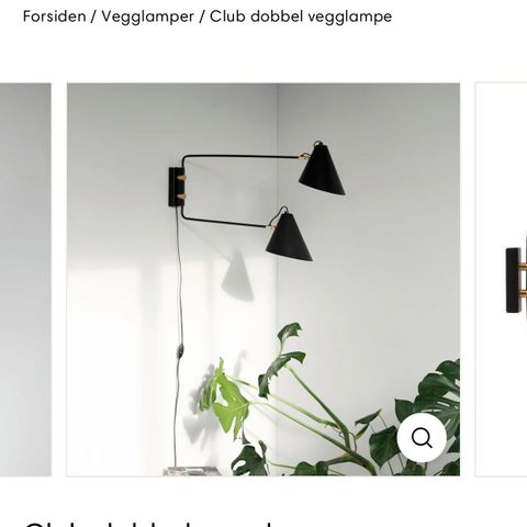 Club dobbel vegglampe fra House Doctor