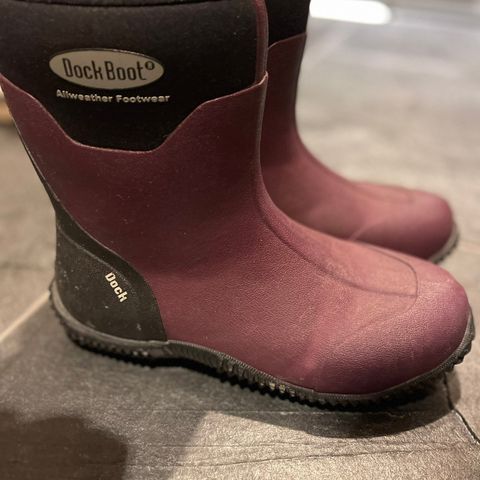 Mørke lilla dock boots 35