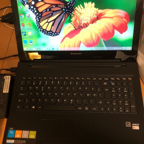 Lenovo G50 15.6 bærbar som ny