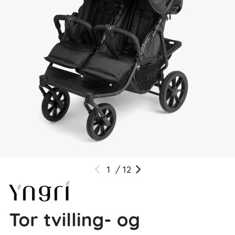 YNGRI TOR SØSKENVOGN