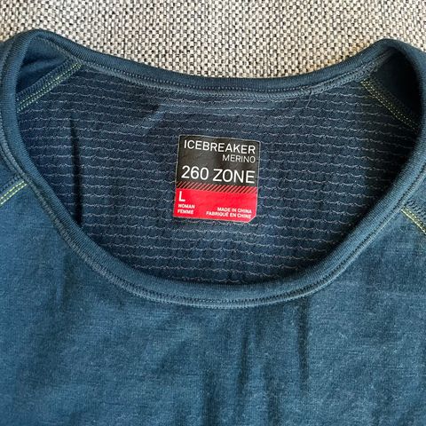 Icebreaker 260g merino trøye - crew neck str L