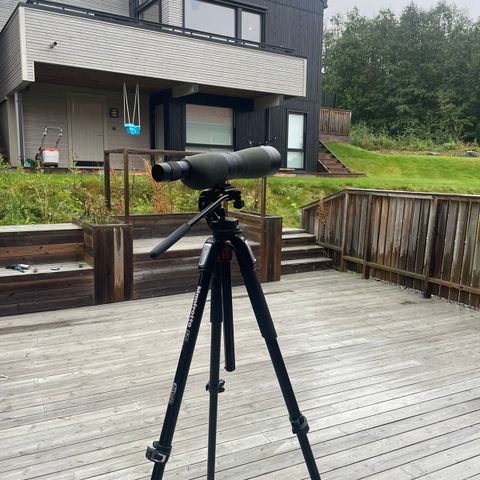 Meopta spotter kikkert med manfrotto stativ(Meopta H75 20-60x)