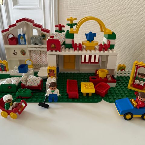 Vintage Lego Duplo stort familiehus