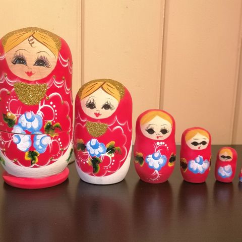 Matryoshka dukker 6 deler