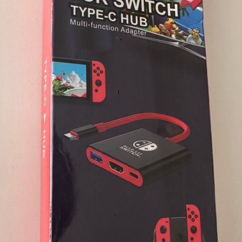 Nintendo switch mini dock. Tv tilkobling. Ny, uåpnet.