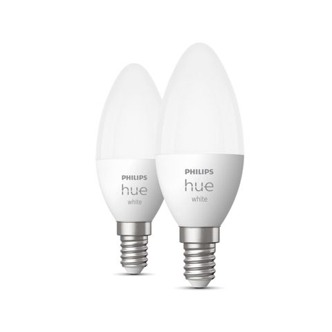 Philips Hue White 2-pakning E14 - Ubrukt